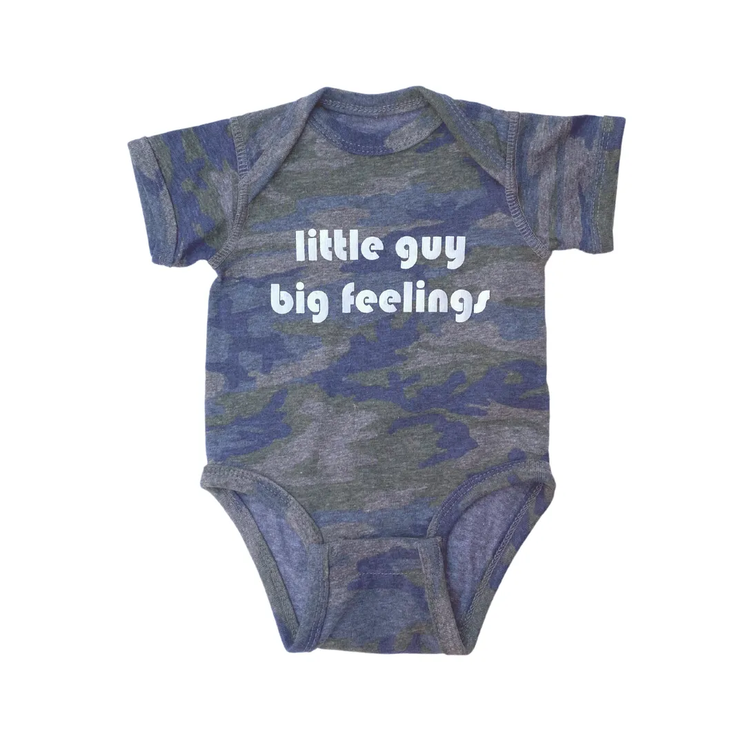 little imprint - little guy big feelings onesie