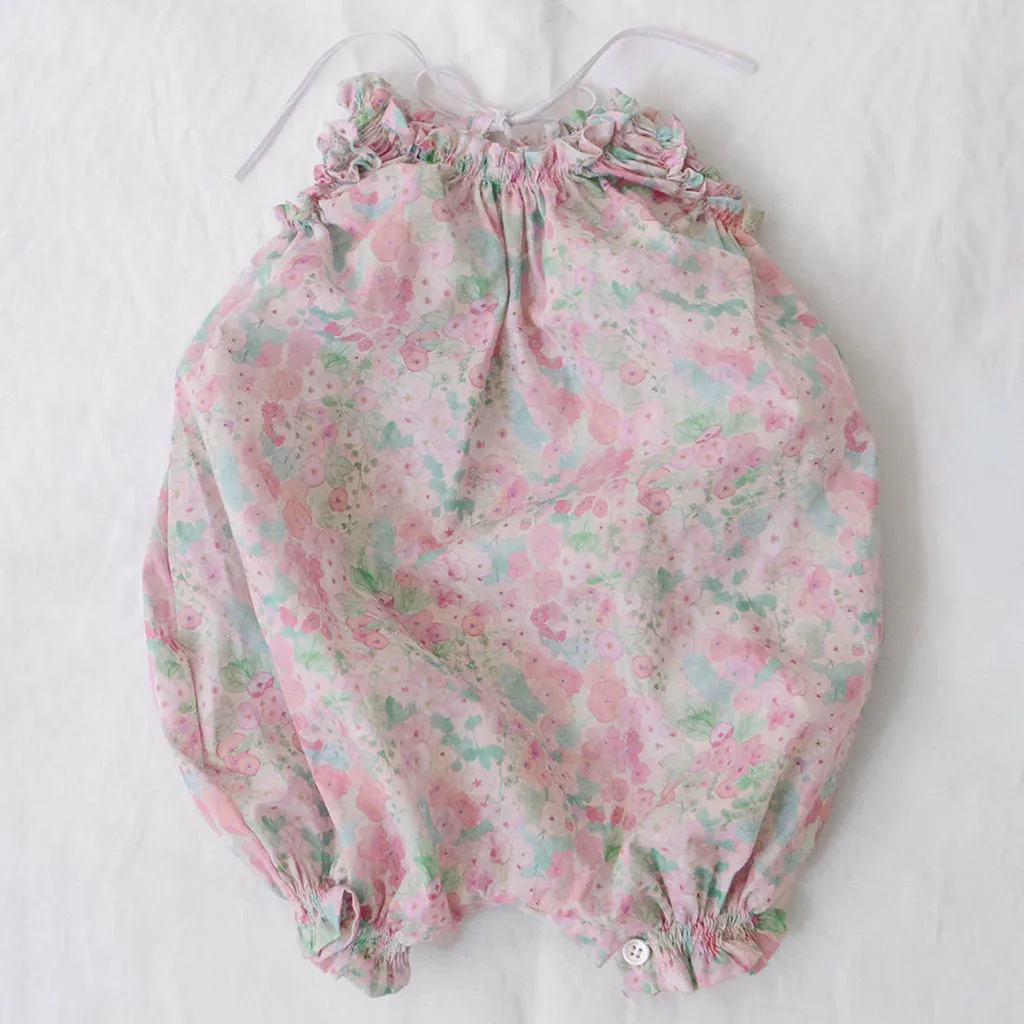 Makié Baby Esme Balloon Romper Pink Flowers