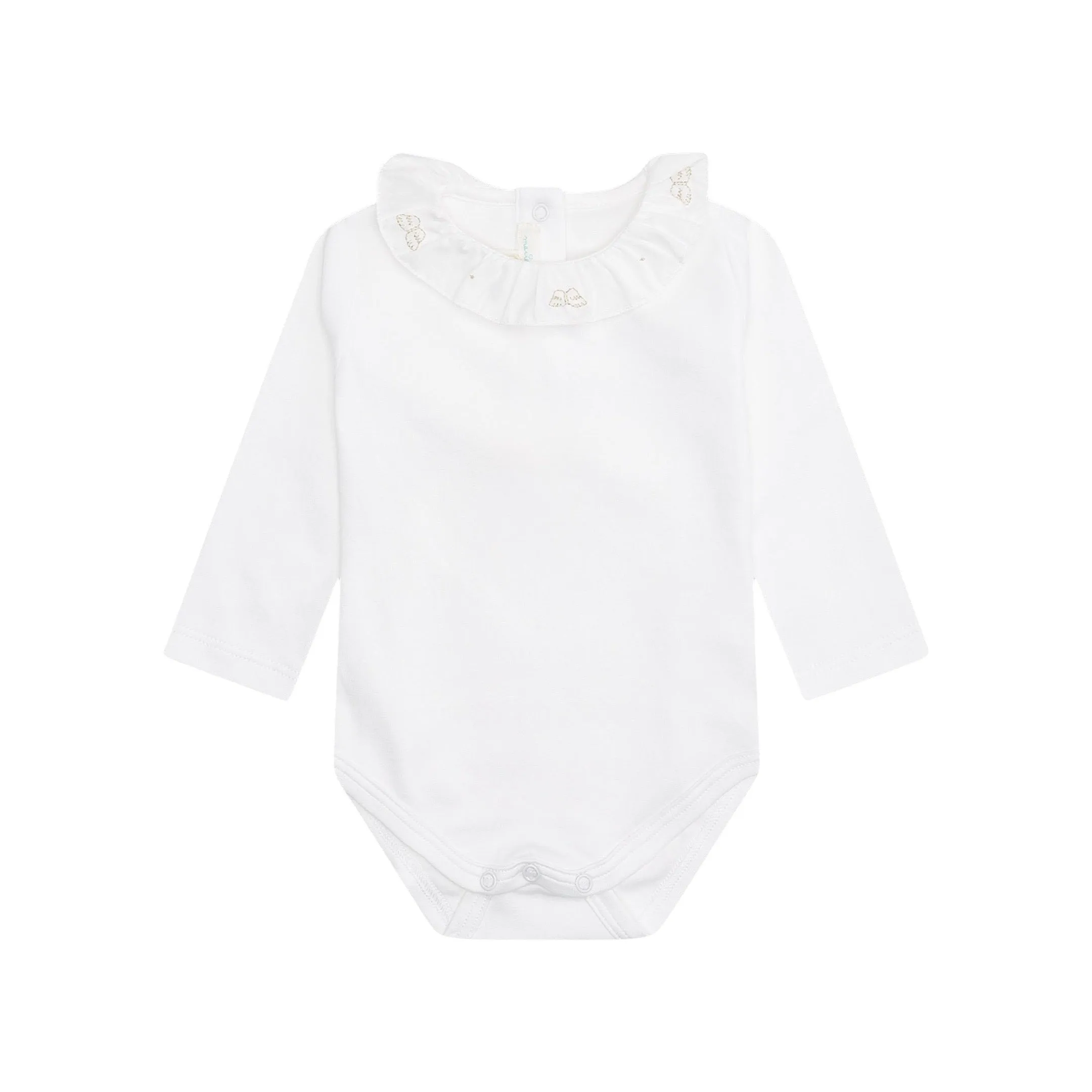 Marie Chantal Angel Wing Ruffle Collar Onesie