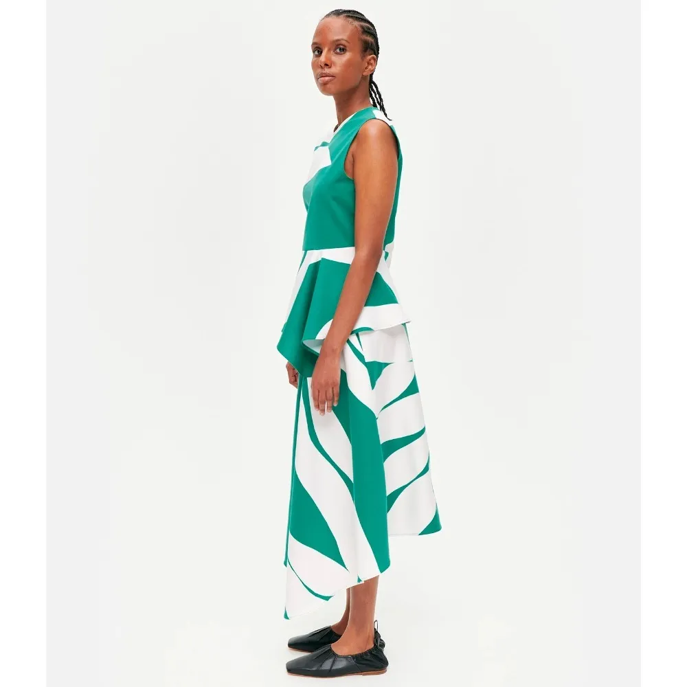 marimekko  |Casual Style Sleeveless Cotton Medium Office Style