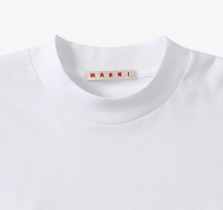 MARNI  |Unisex Street Style Cotton Short Sleeves Logo Designers