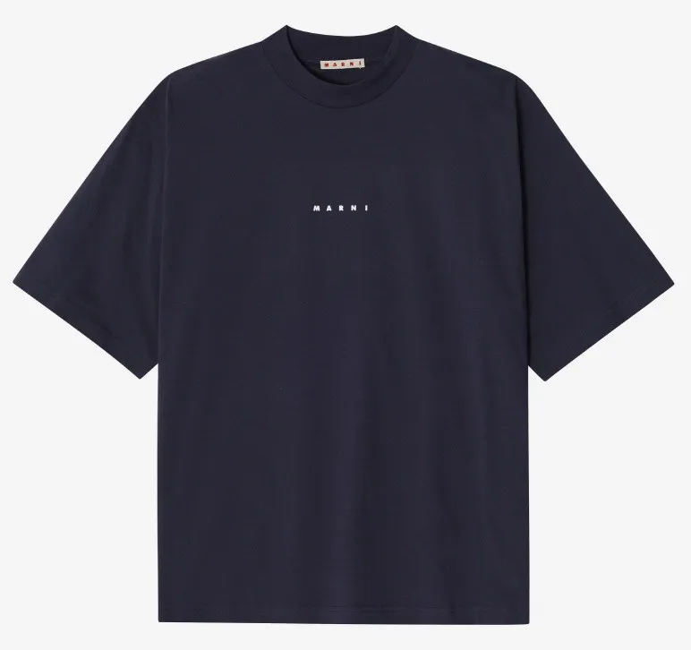 MARNI  |Unisex Street Style Cotton Short Sleeves Logo Designers