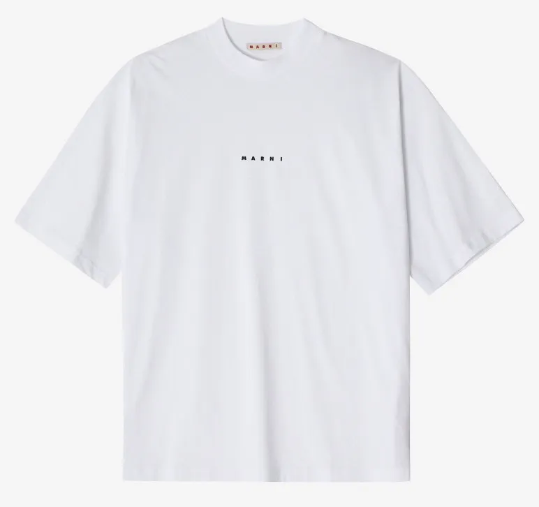 MARNI  |Unisex Street Style Cotton Short Sleeves Logo Designers