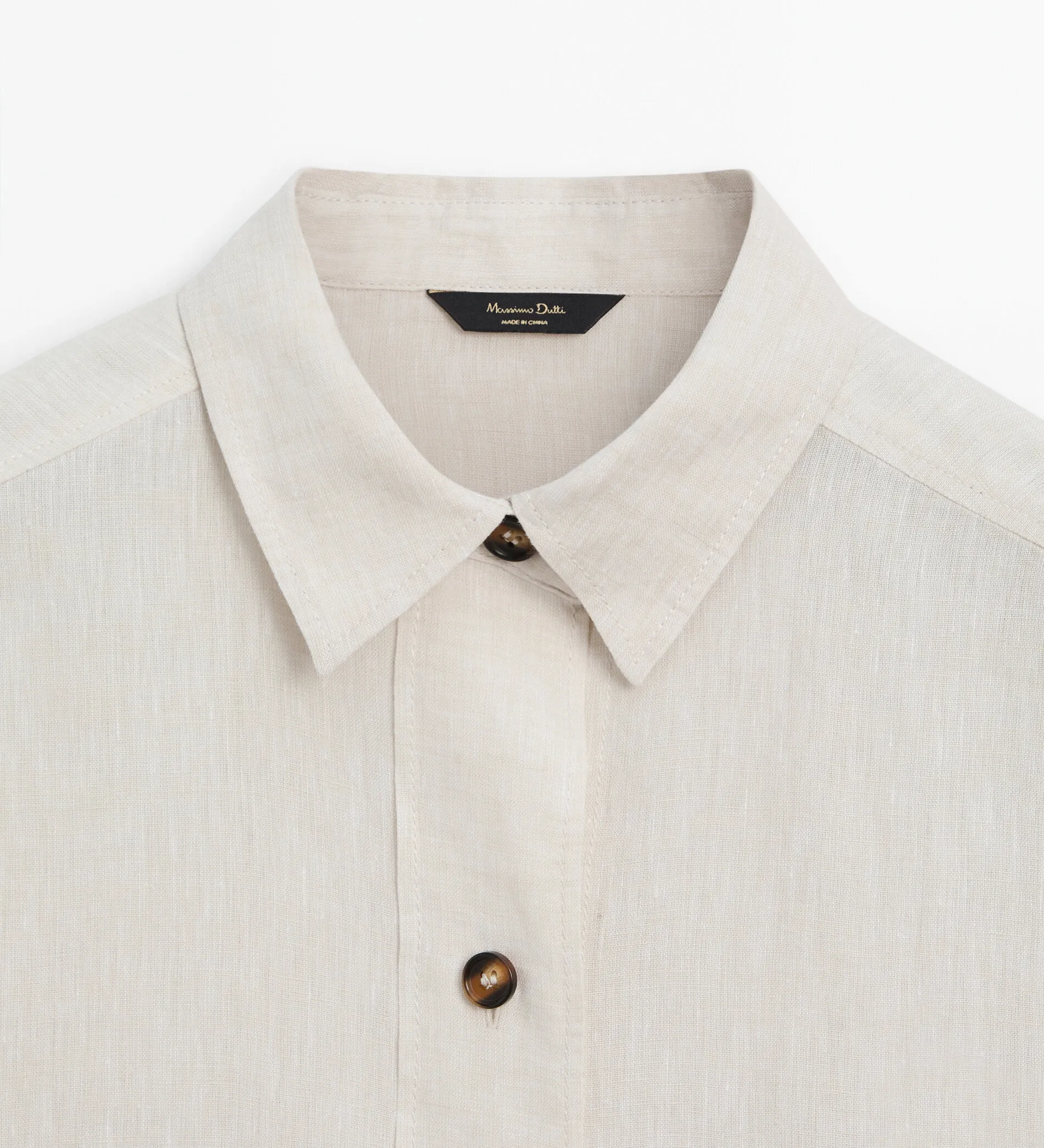 Massimo Dutti  |Casual Style Linen Shirts & Blouses