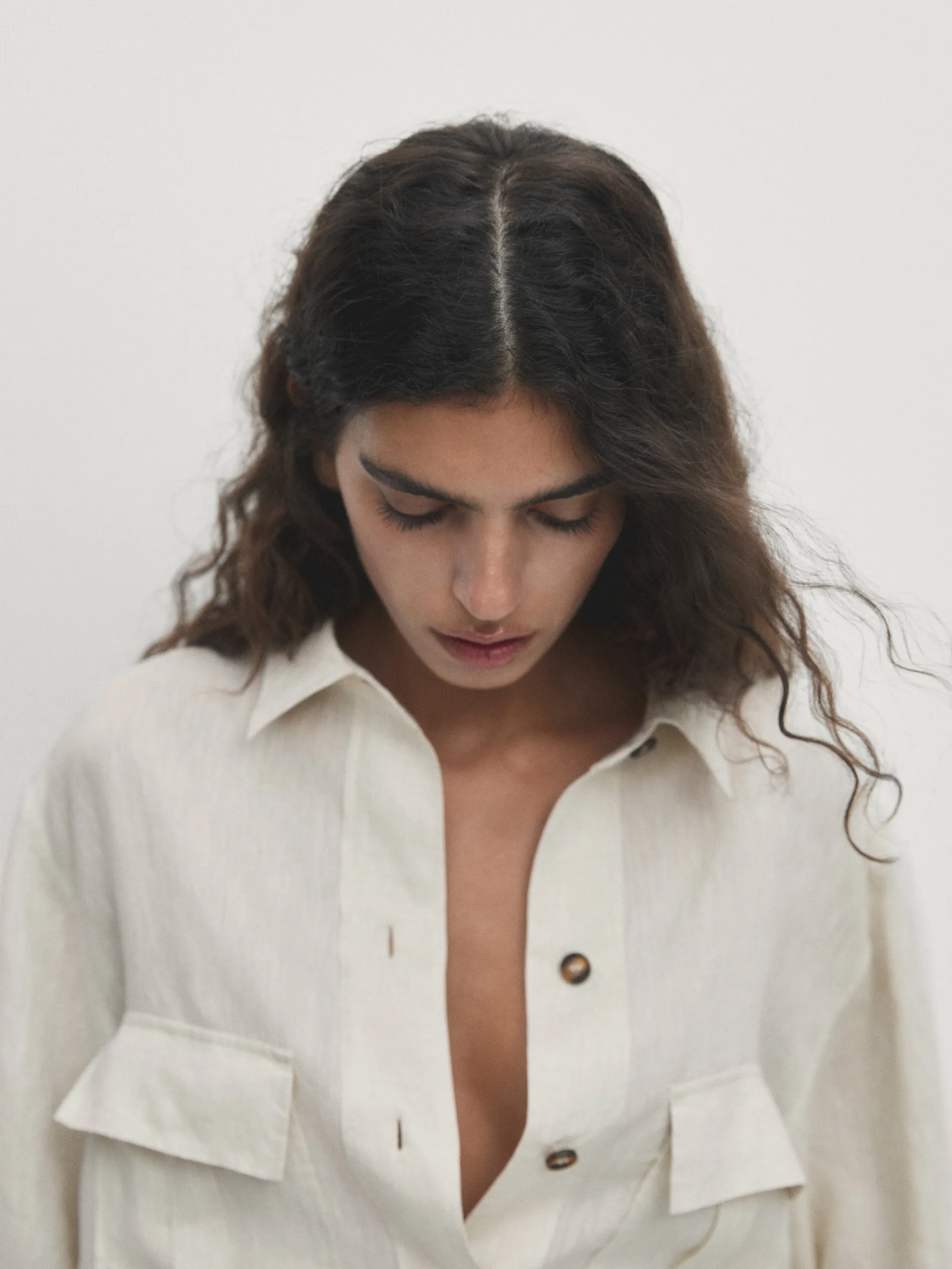 Massimo Dutti  |Casual Style Linen Shirts & Blouses