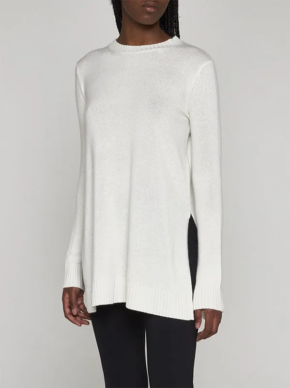 MaxMara  |Casual Style Wool Long Sleeves Plain Office Style