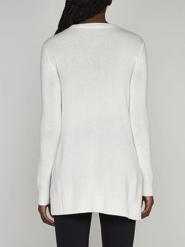 MaxMara  |Casual Style Wool Long Sleeves Plain Office Style