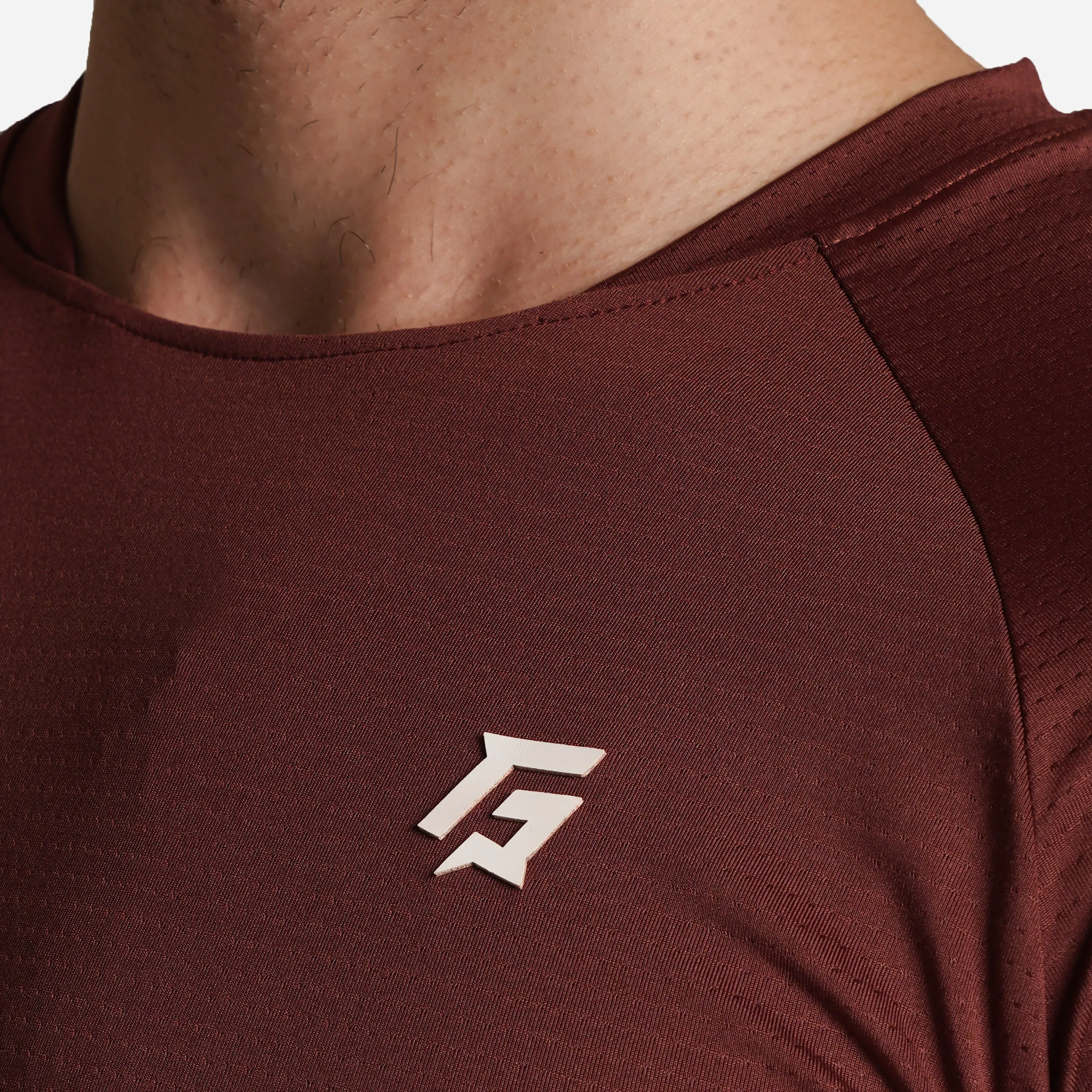 Mesh Motion Tee (Maroon)