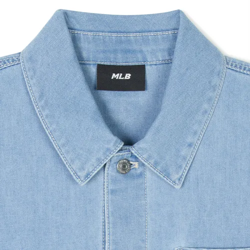 MLB Korea  |Unisex Denim Cotton Logo Shirts