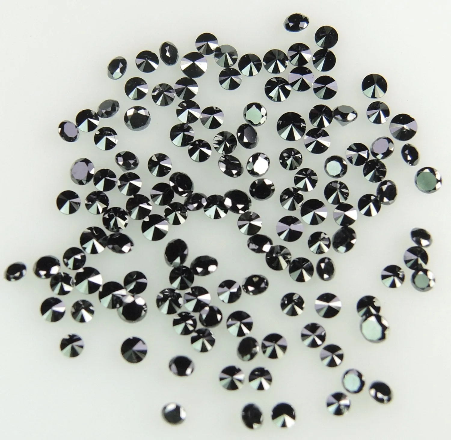 Natural Loose Diamond Round Brilliant Cut Black Color I3 Clarity 0.50 Ct Lot Q35