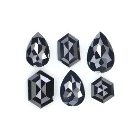 Natural Loose Mix Shape Black Color Diamond 0.98 CT 5.03 MM Mix Shape Rose Cut Diamond KDL2701