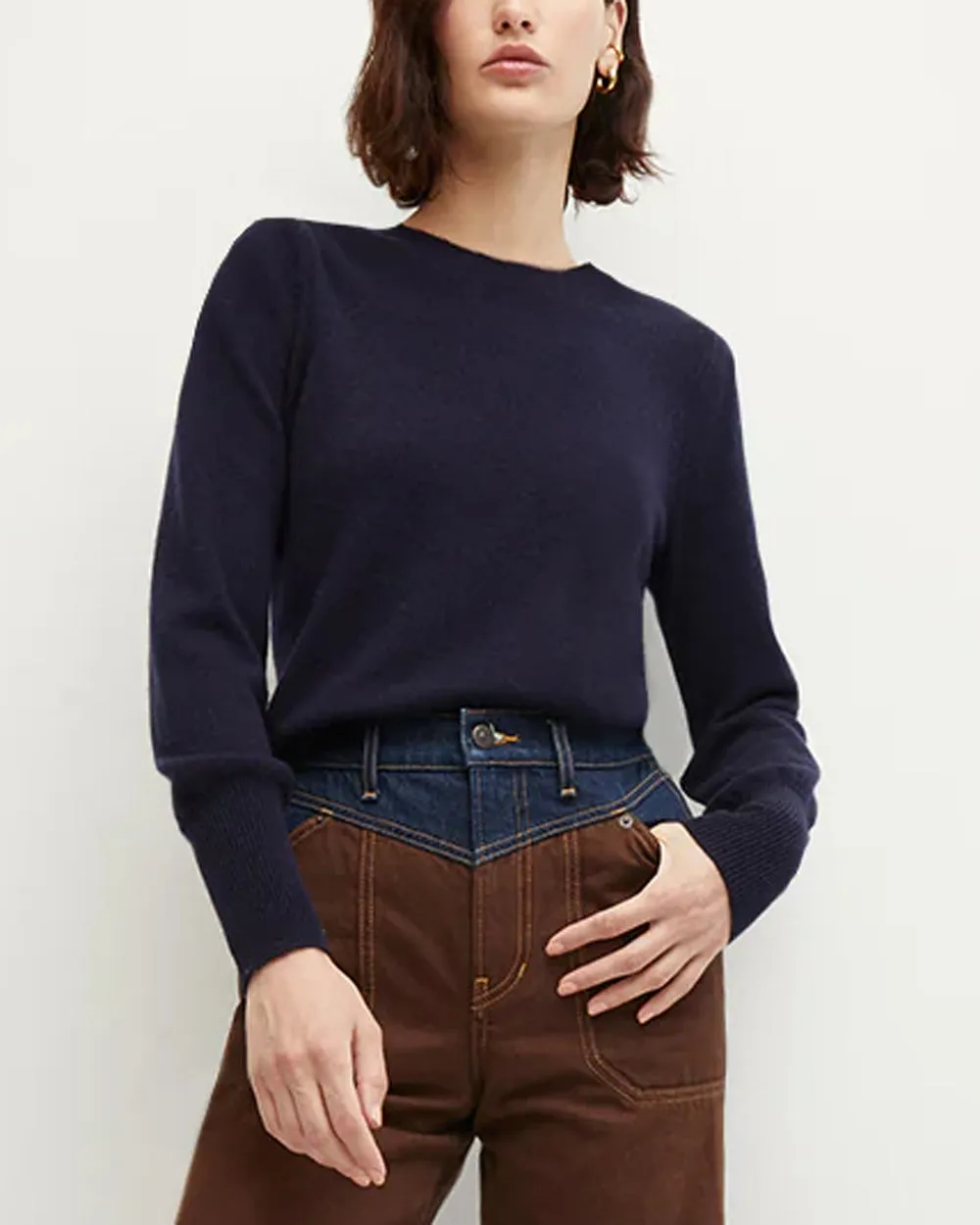 Navy Cashmere Nalia Pullover