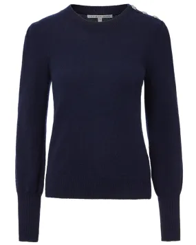 Navy Cashmere Nalia Pullover