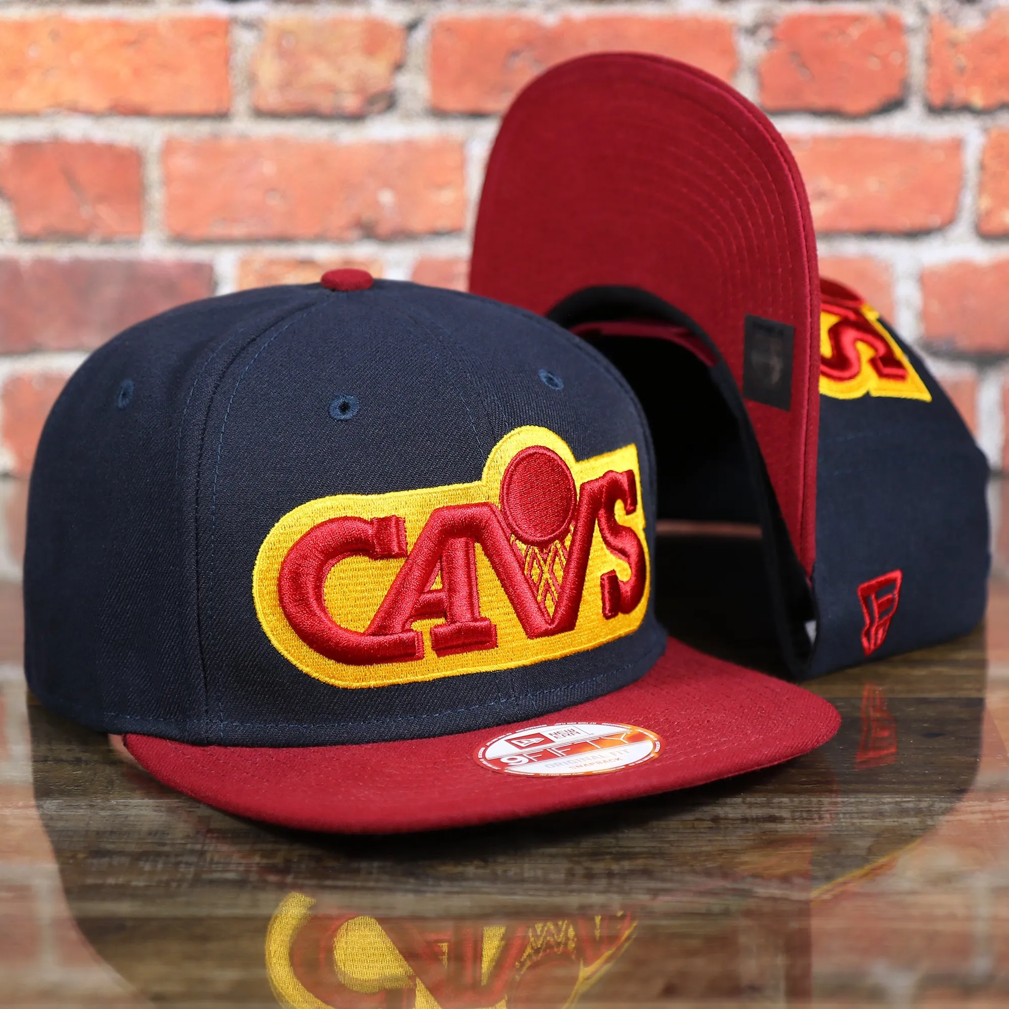 NEW ERA | CLEVELAND CAVALIERS | GRAND REDUX | SNAPBACK HAT | NAVY/MAROON OSFM