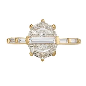 Orbit Cadillac & Baguette Diamond Engagement Ring