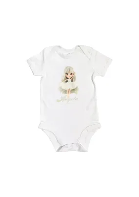 [OUTLET!] ANGELA DOLLY by Le Petit Tom  Baby Romper Onesie Angela doll white