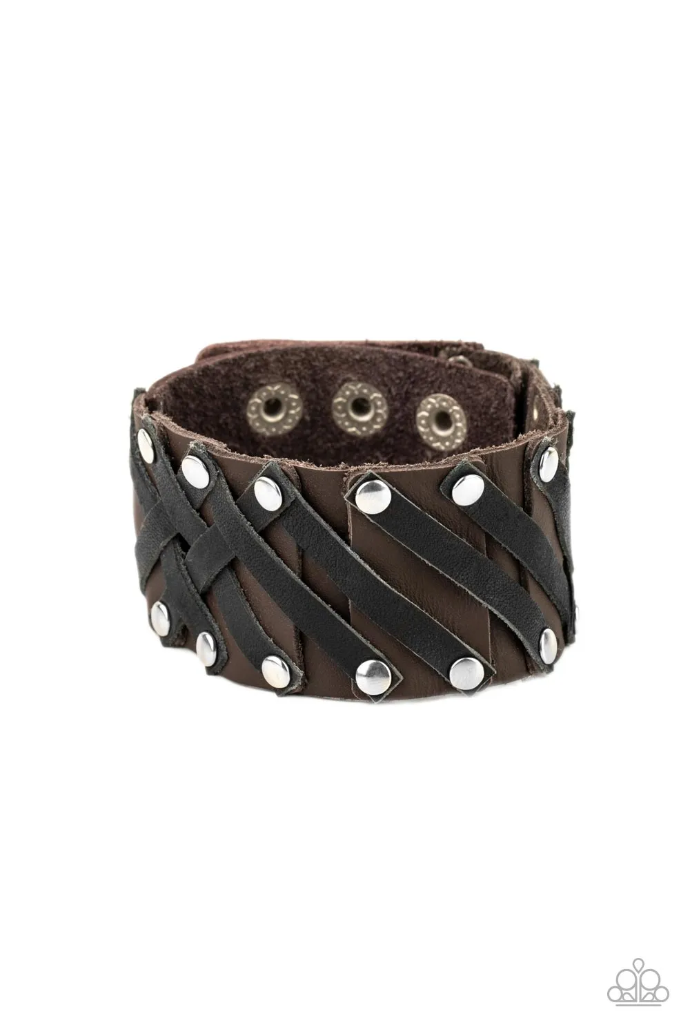 Paparazzi Rebel Rumble - Brown Men's Urban Bracelet