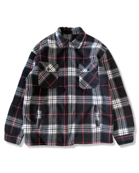 Plaid Work Jacket - Black