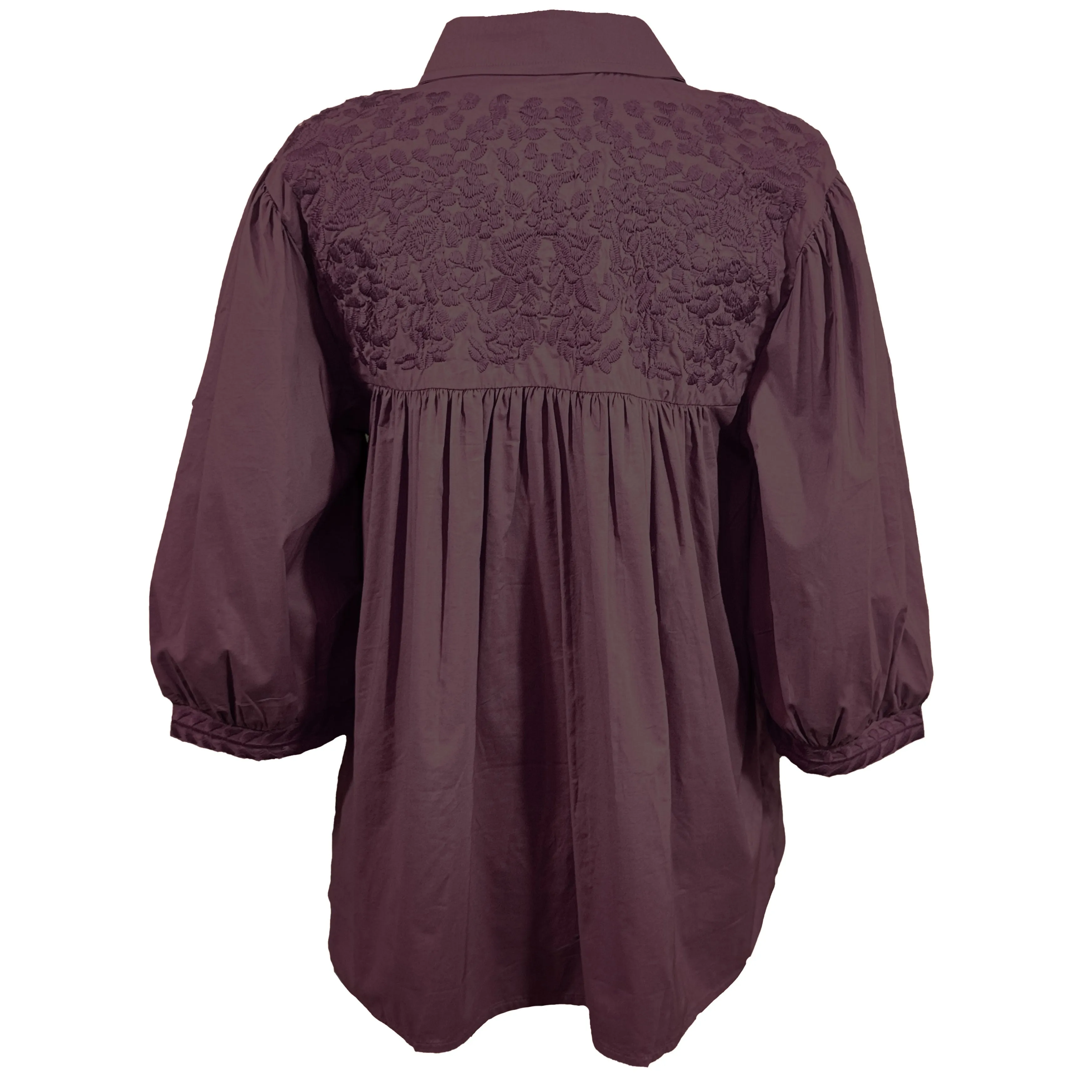 PRE-ORDER: Double Maroon Cowgirl Blouse (early August ship date)