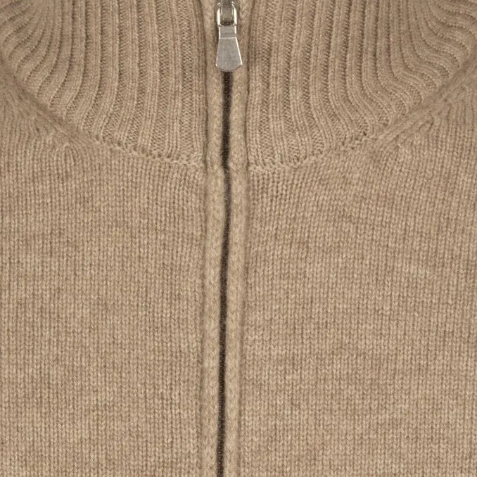 PULL FULL ZIP Man Beige