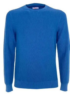 PULLOVER UOMO BLU 100% COTONE