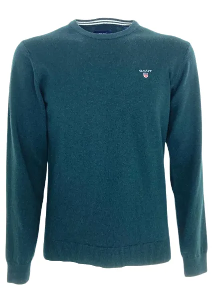 PULLOVER UOMO VERDE GIROCOLLO