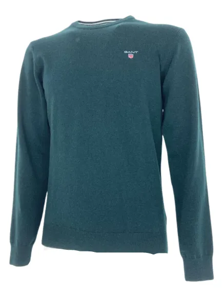 PULLOVER UOMO VERDE GIROCOLLO