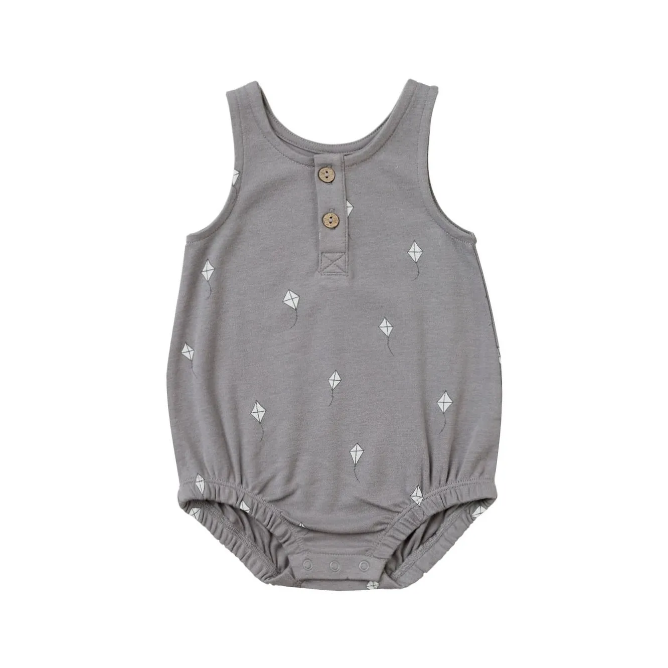 Quincy Mae Sleeveless Bubble Romper - Kites