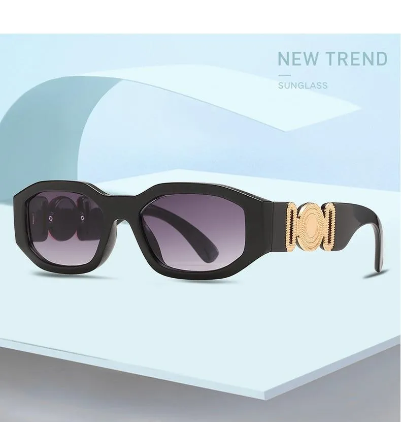 Resin Square Sunglasses for Women in Fashion Luxury Shades