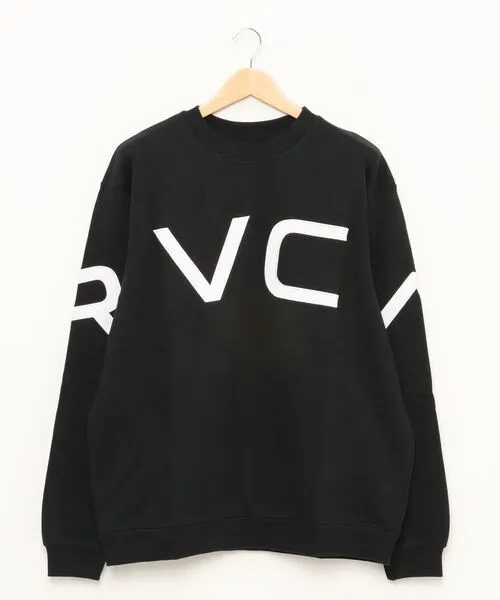 RVCA  |Unisex Plain Logo Sweatshirts