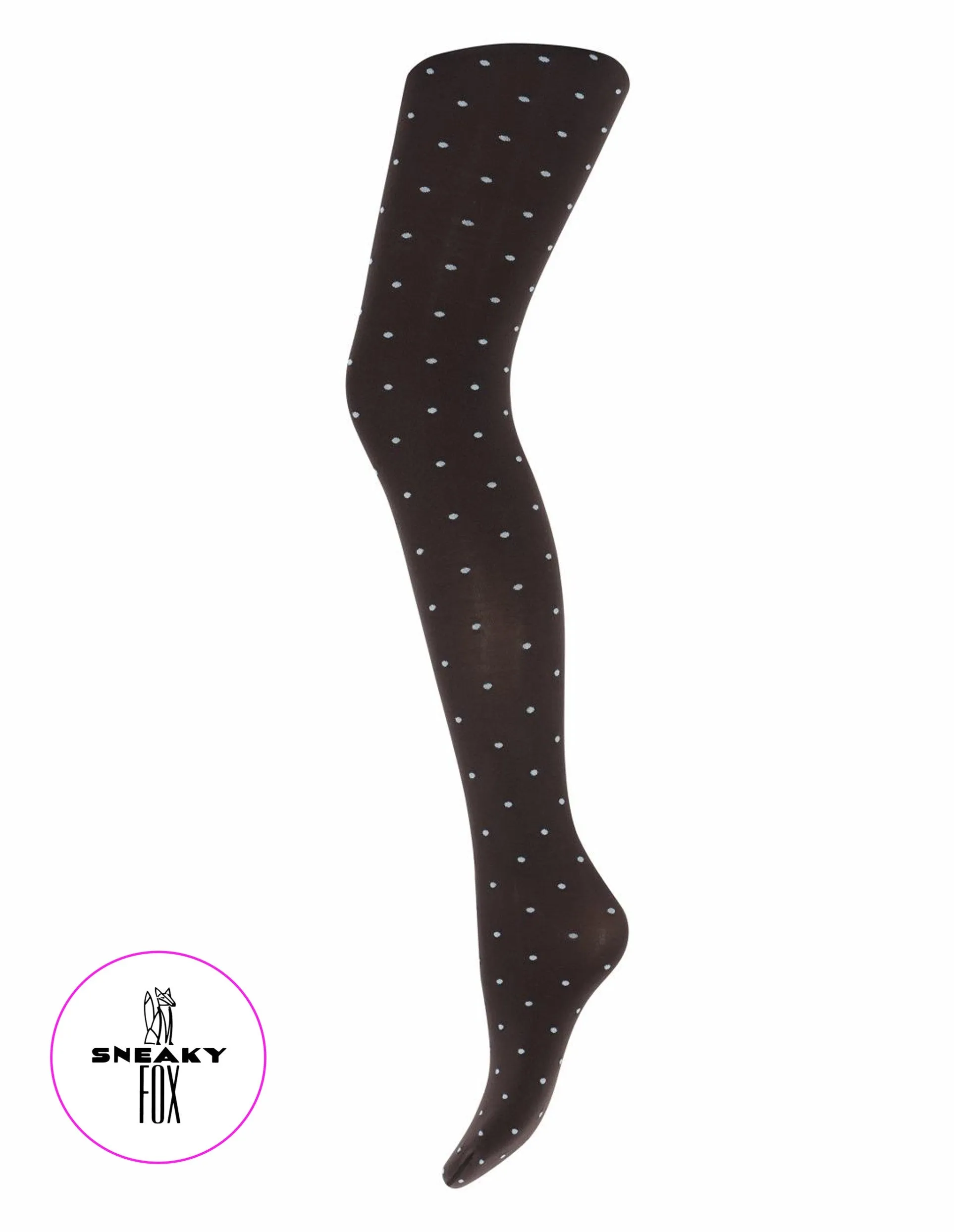 Sneaky Fox Clearance Dot Tights Chocolate