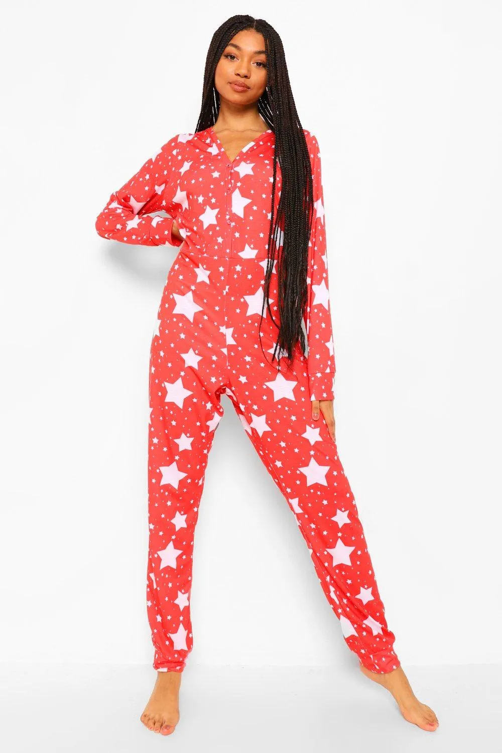 Star Print Jersey Onesie