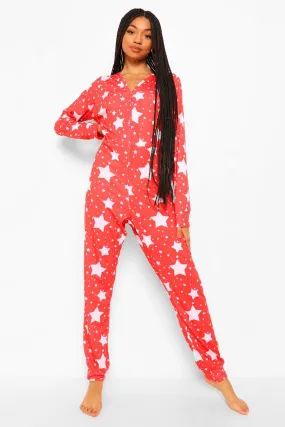 Star Print Jersey Onesie