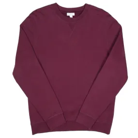 Sunspel - Loopback Sweatshirt - Maroon