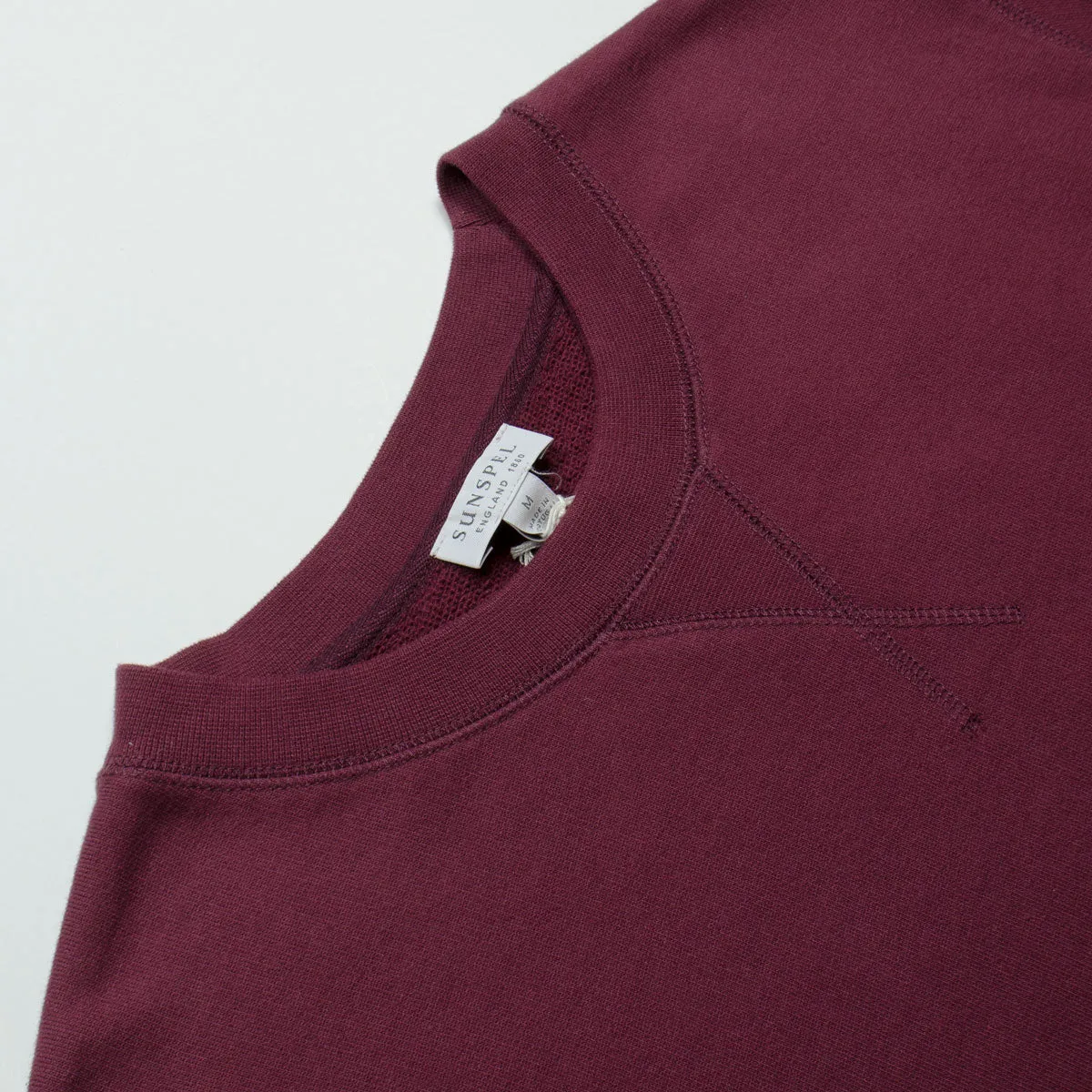 Sunspel - Loopback Sweatshirt - Maroon