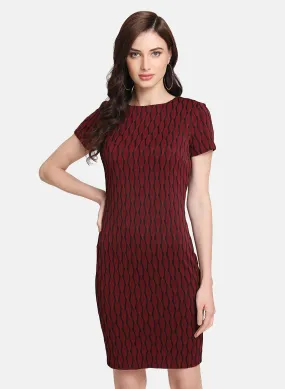 Textured Stretchable Mini Dress