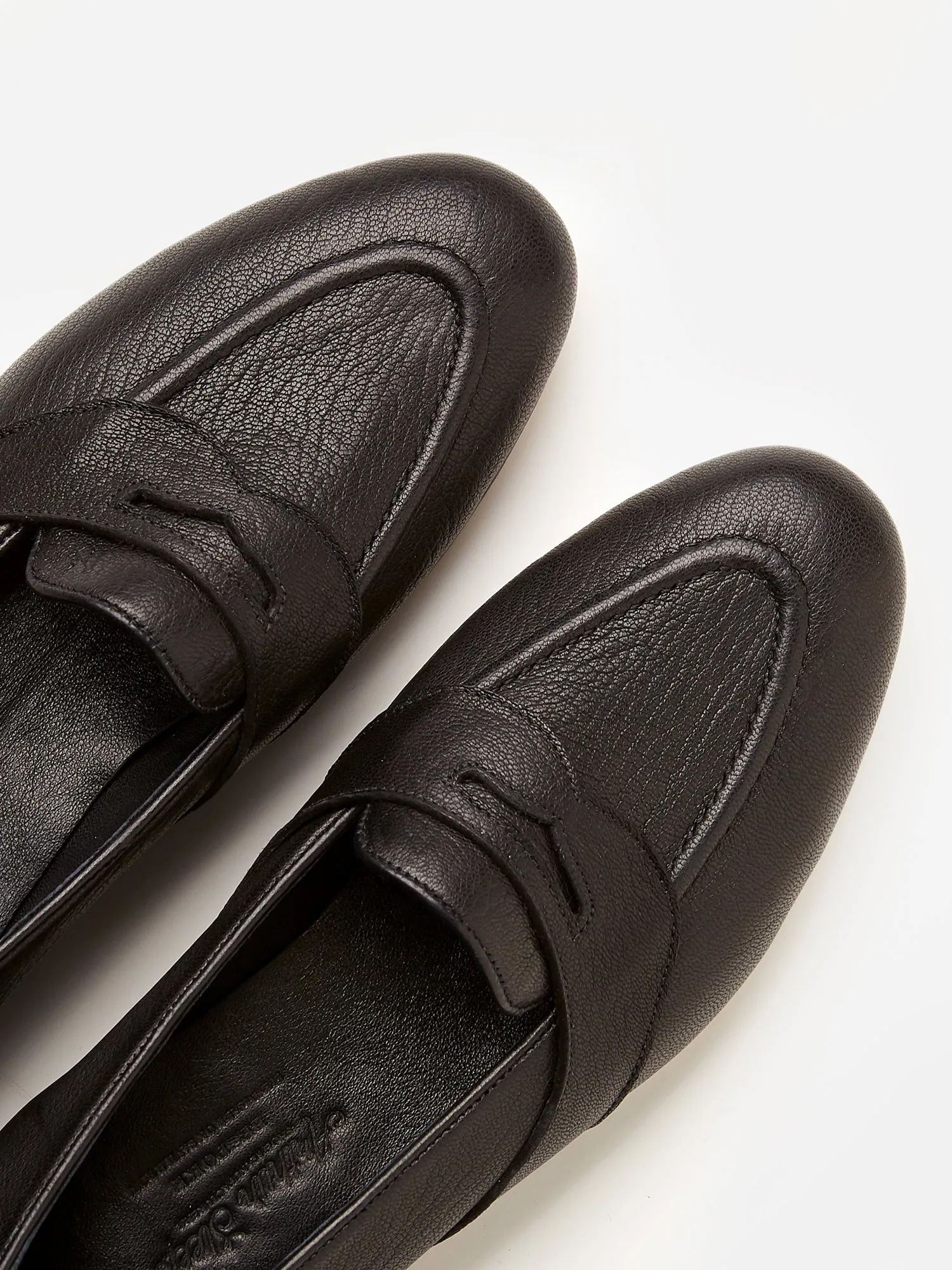 The Caledonian Loafer in Black Deer Leather