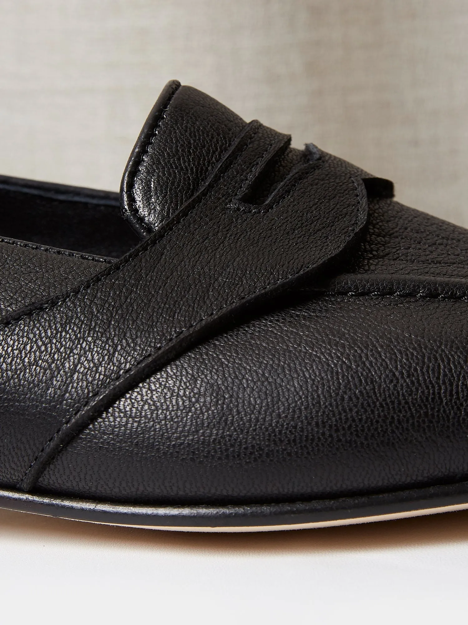 The Caledonian Loafer in Black Deer Leather