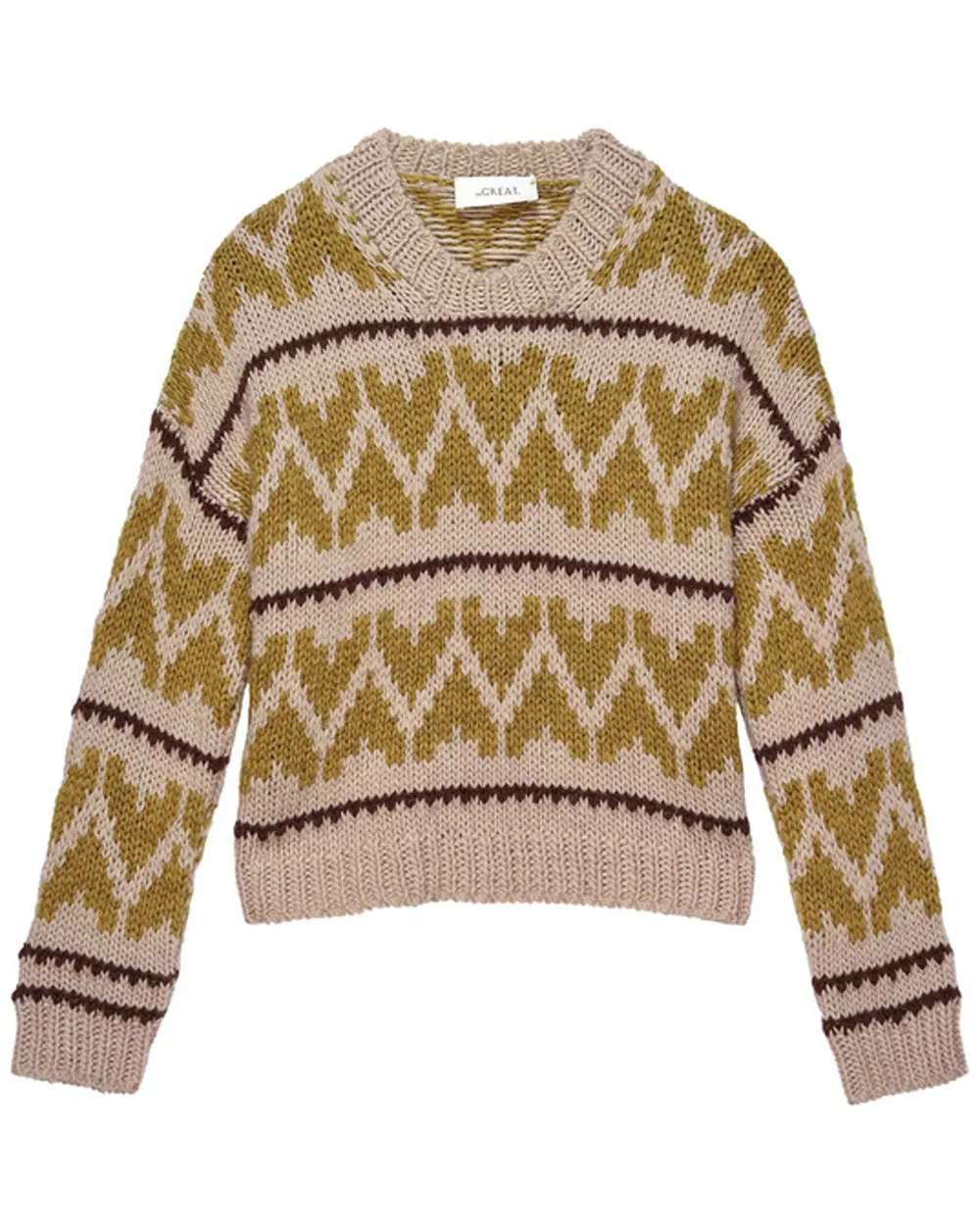 The Folk Pullover in Earth Tone