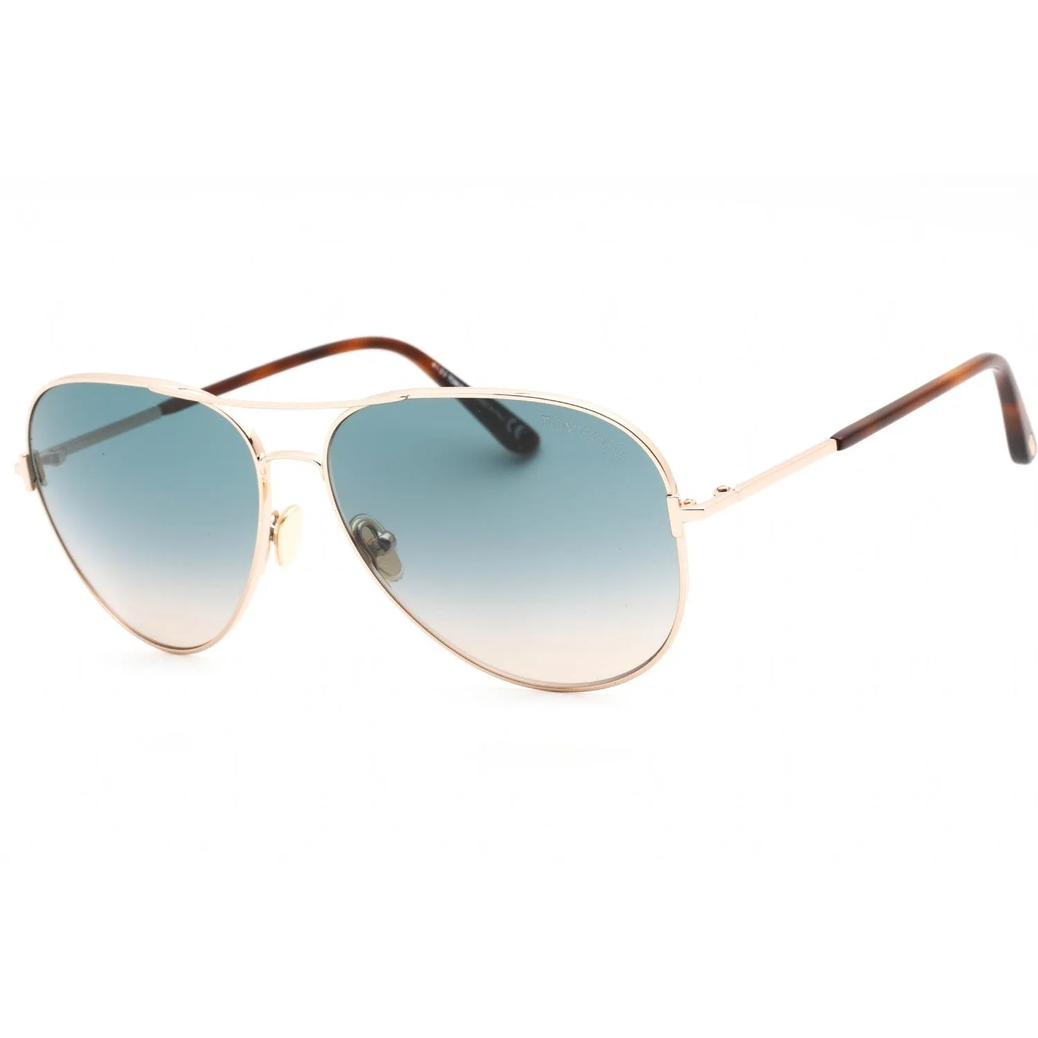 Tom Ford FT0823 Sunglasses shiny rose gold / gradient green Unisex