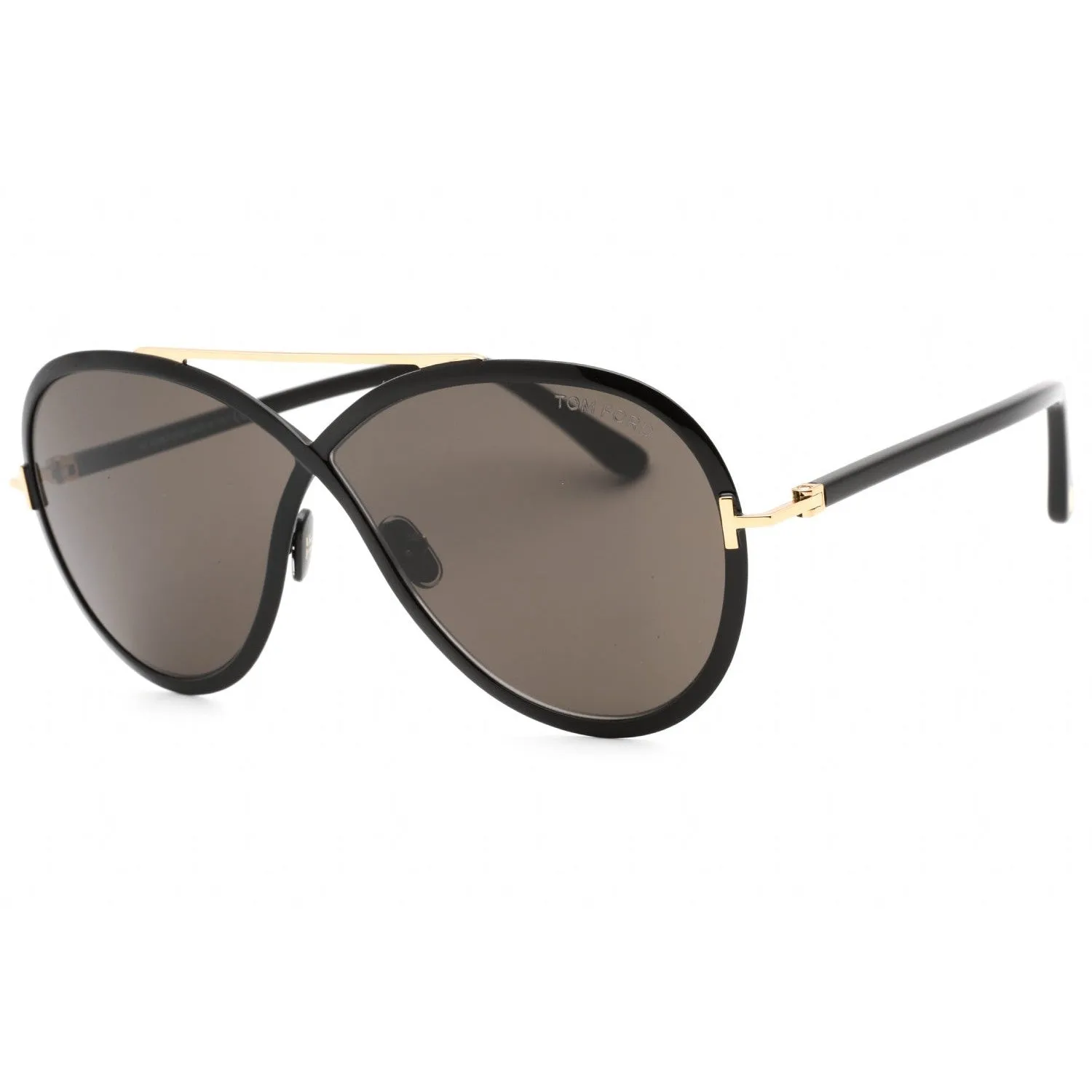 Tom Ford FT1007 Sunglasses Shiny Black / Smoke Unisex