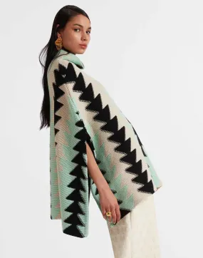 Trine Cape in Mint for Women | La DoubleJ