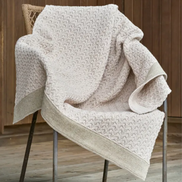 Tweed Trimmed Blanket 40 X 60