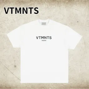 VTMNTS  |Unisex Cotton Short Sleeves Logo T-Shirts