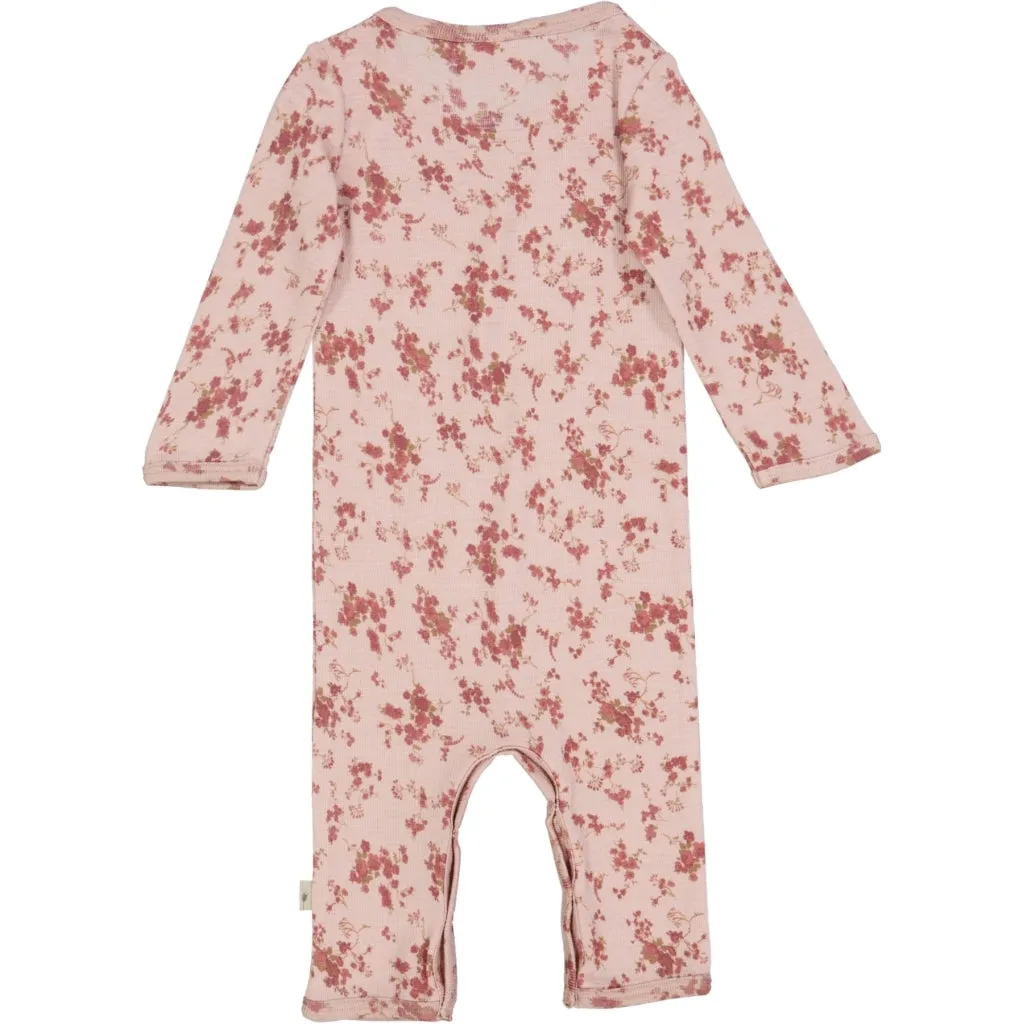 Wool Jumpsuit Gatherings - rose flowers