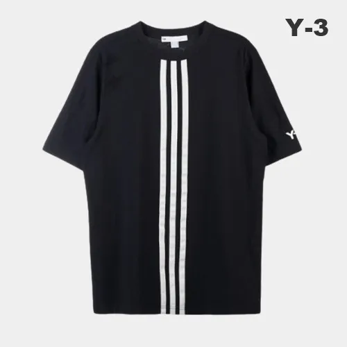 Y-3  |Crew Neck Unisex Street Style Plain Cotton Short Sleeves