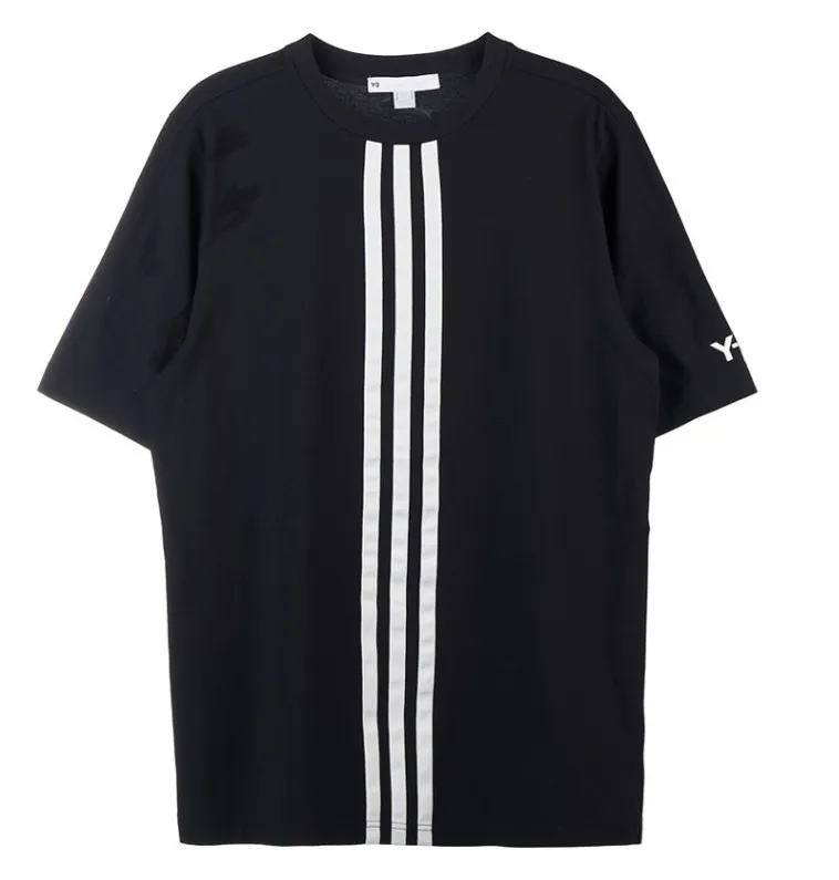 Y-3  |Crew Neck Unisex Street Style Plain Cotton Short Sleeves