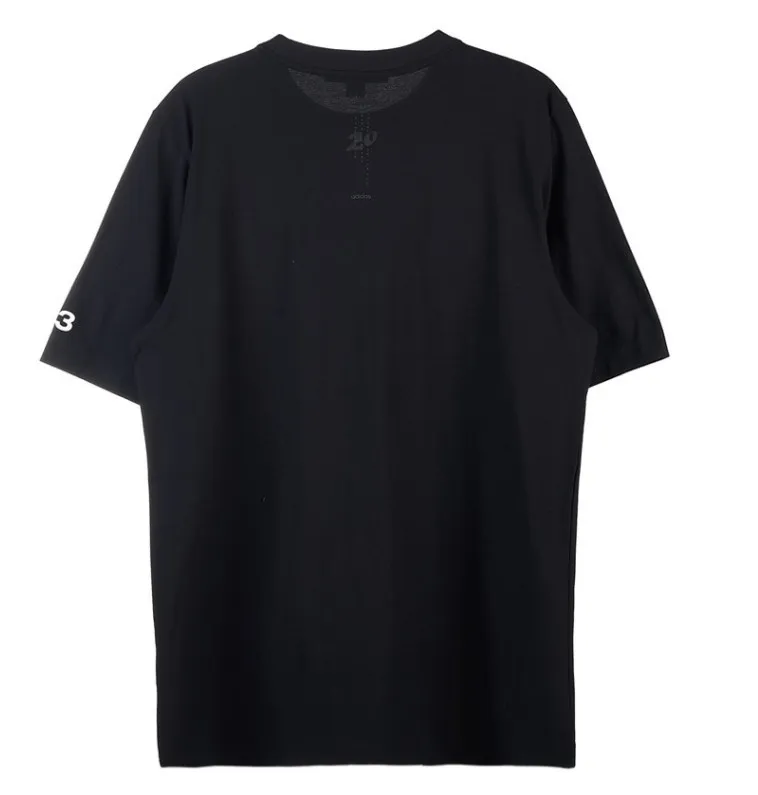 Y-3  |Crew Neck Unisex Street Style Plain Cotton Short Sleeves